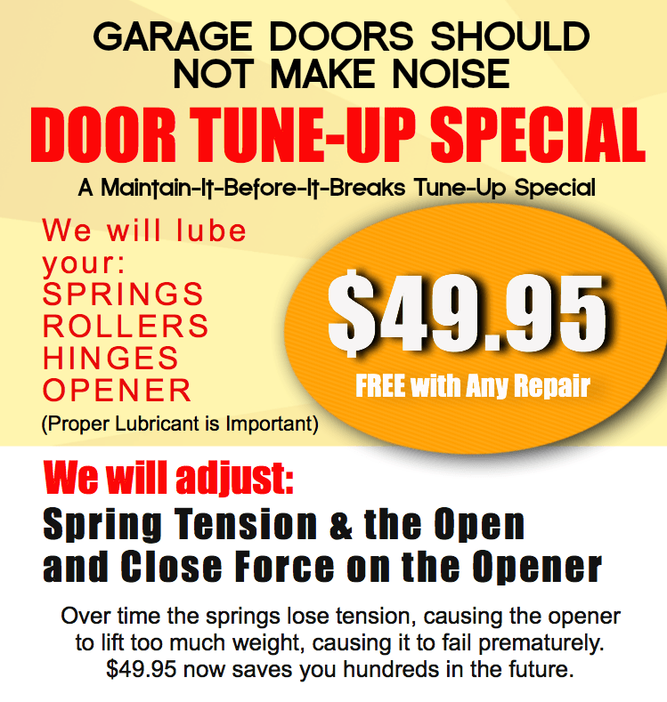 Garage Door Parts Scottsdale, Garage Door Tune Up Cost